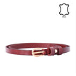 Ceinture en cuir véritable fine basique
