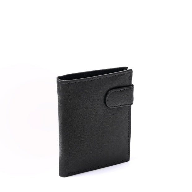 Portefeuille en cuir avec fermoir