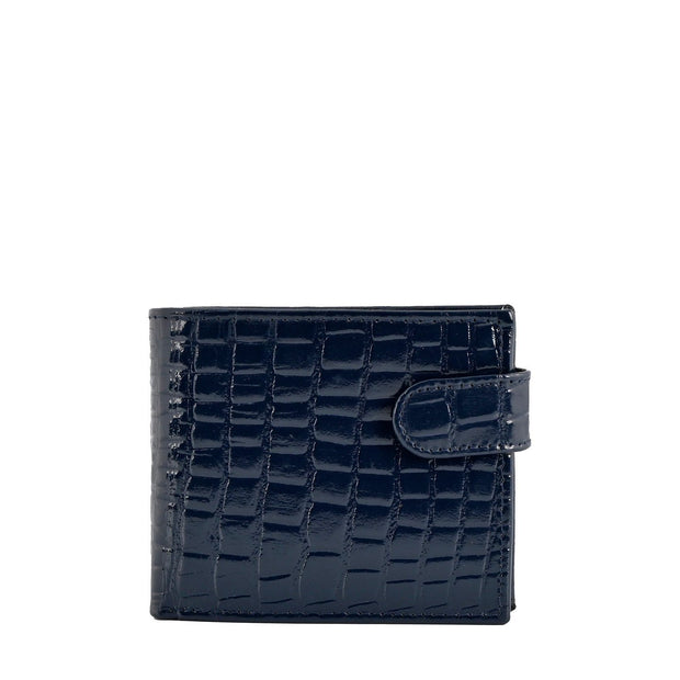Portefeuille homme en cuir glacé