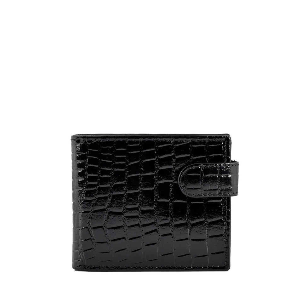 Portefeuille homme en cuir glacé
