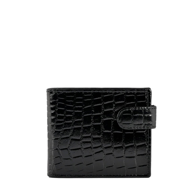 Portefeuille homme en cuir glacé