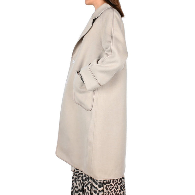 Manteau 100% laine longue