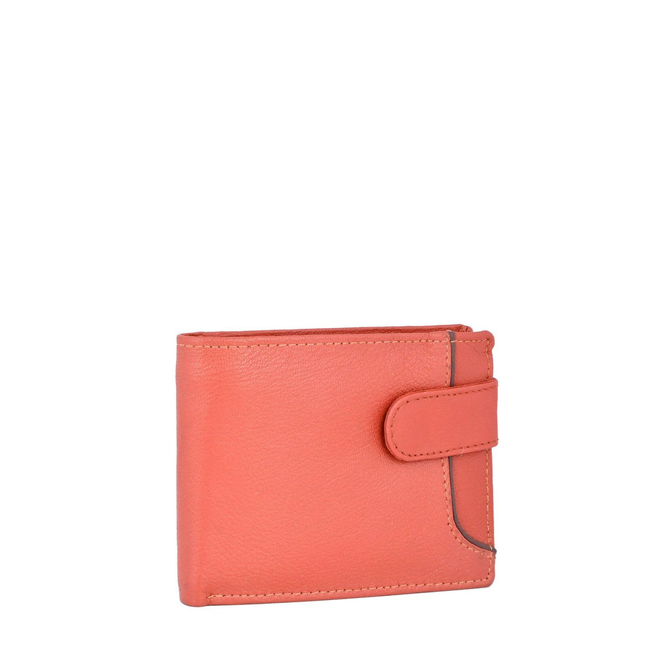 Portefeuille homme en cuir avec fermoir