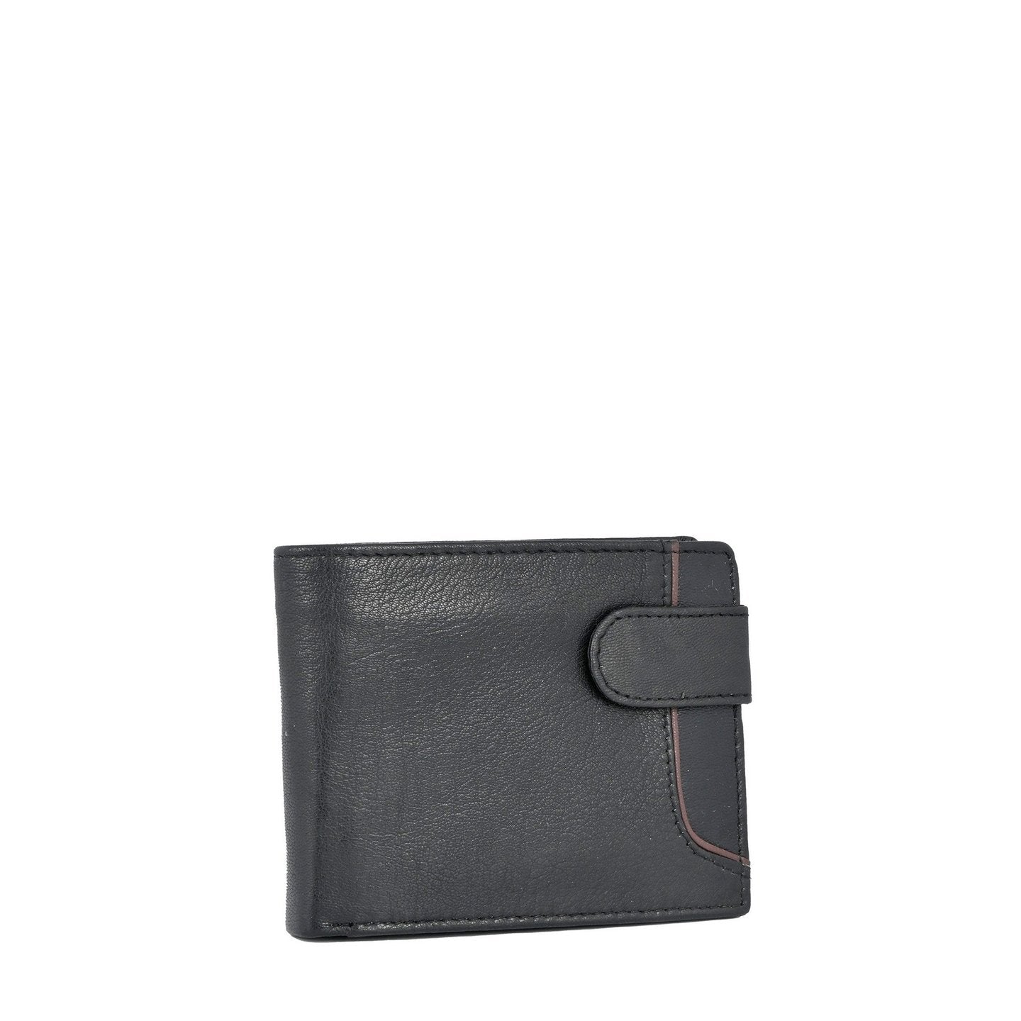 Portefeuille homme en cuir avec fermoir