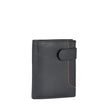 Portefeuille homme en cuir avec bouton