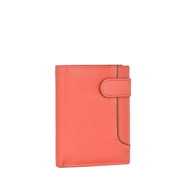 Portefeuille homme en cuir avec bouton
