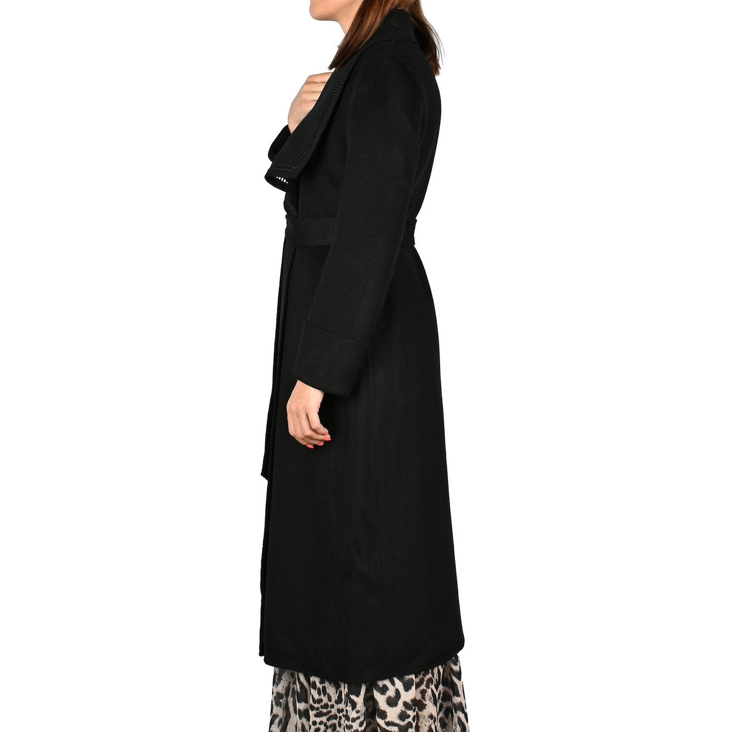 Manteau 100% laine avec détail