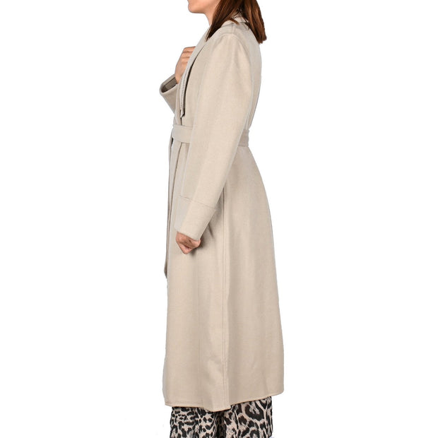 Manteau 100% laine avec détail