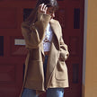 Veste 100% laine avec ceinture