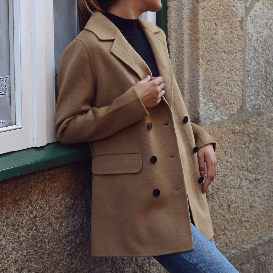 Veste 100% laine boutons de face