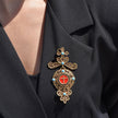 Broche traditionnel ostensoir