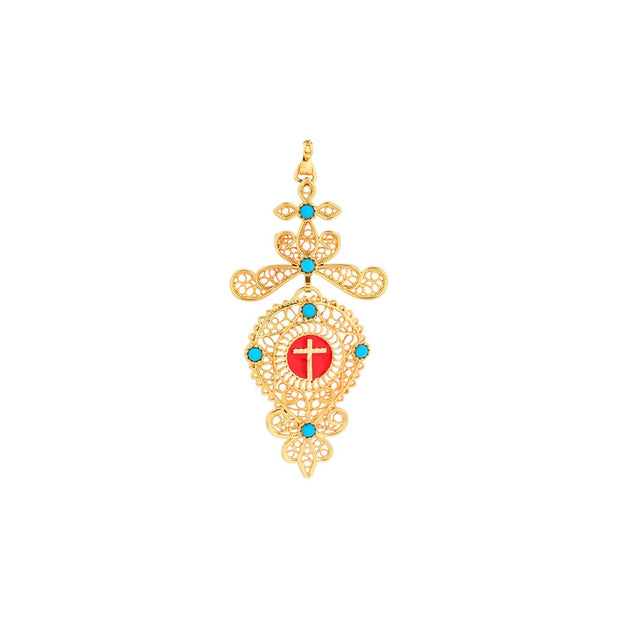 Broche traditionnel ostensoir