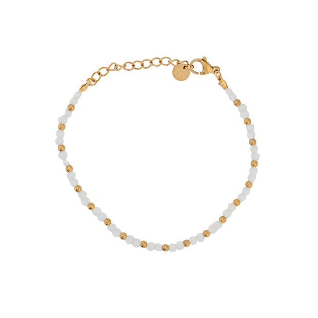 Bracelet Alba en acier pierres couleur