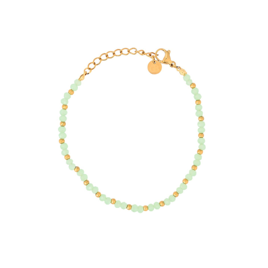 Bracelet Alba en acier pierres couleur