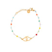 Bracelet Alba en acier colorée coeurs
