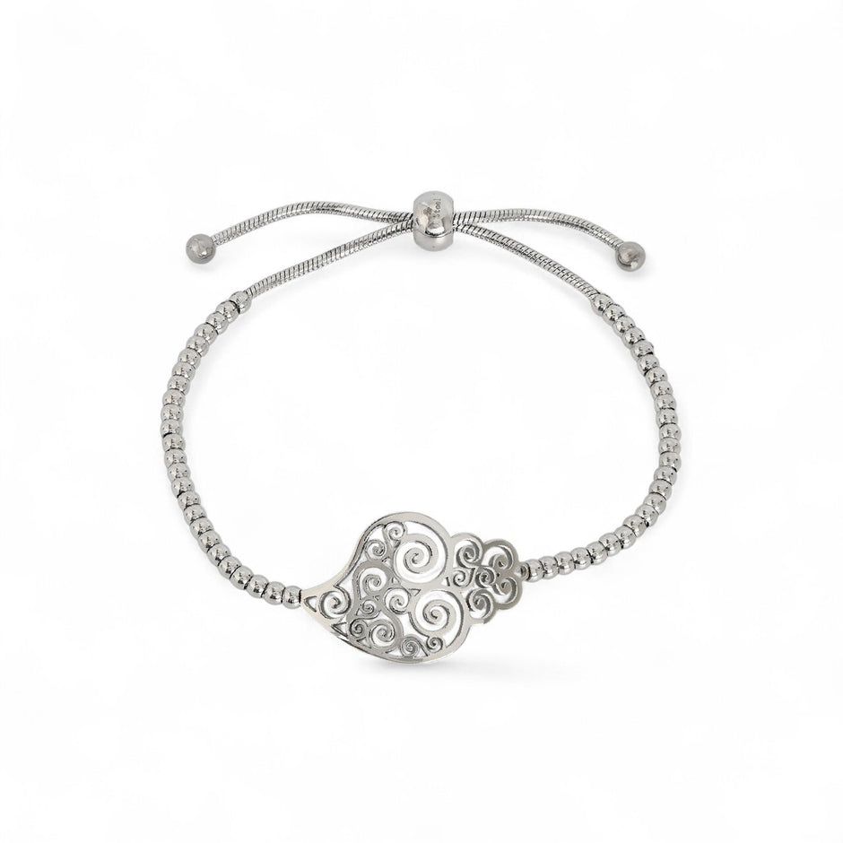 Bracelet réglable en acier coração de viana Aria