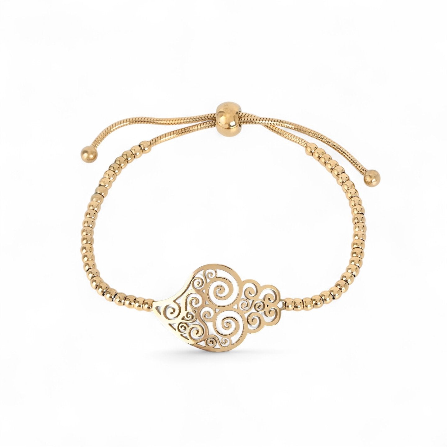 Bracelet réglable en acier coração de viana Aria