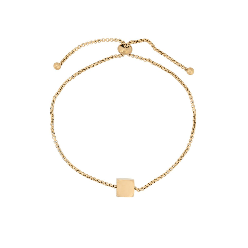 Bracelet Alba réglable en acier carré