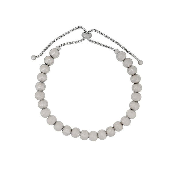 Bracelet Alba réglable en acier boules