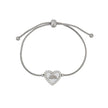Bracelet Alba réglable en acier mãe cœur