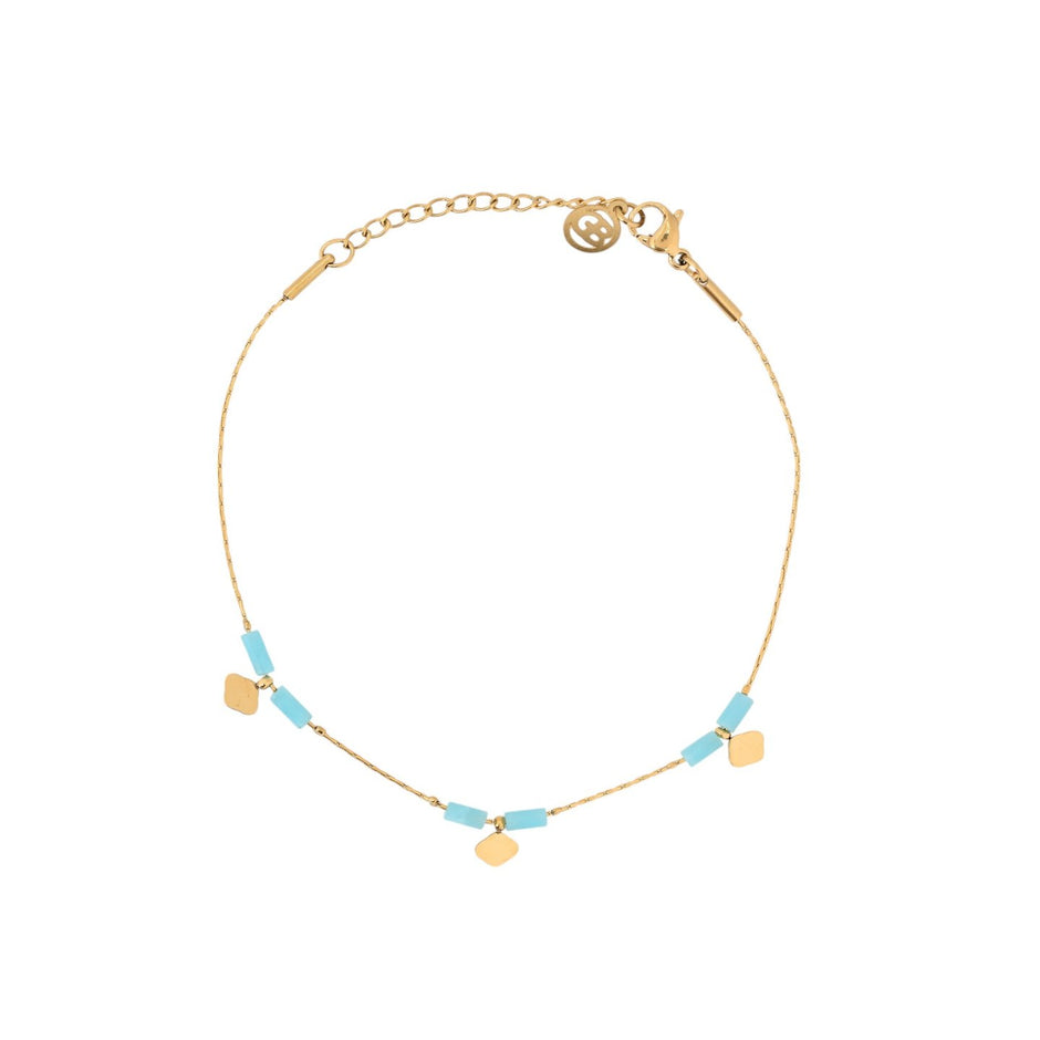 Ensemble Alba bracelet en acier pendentifs