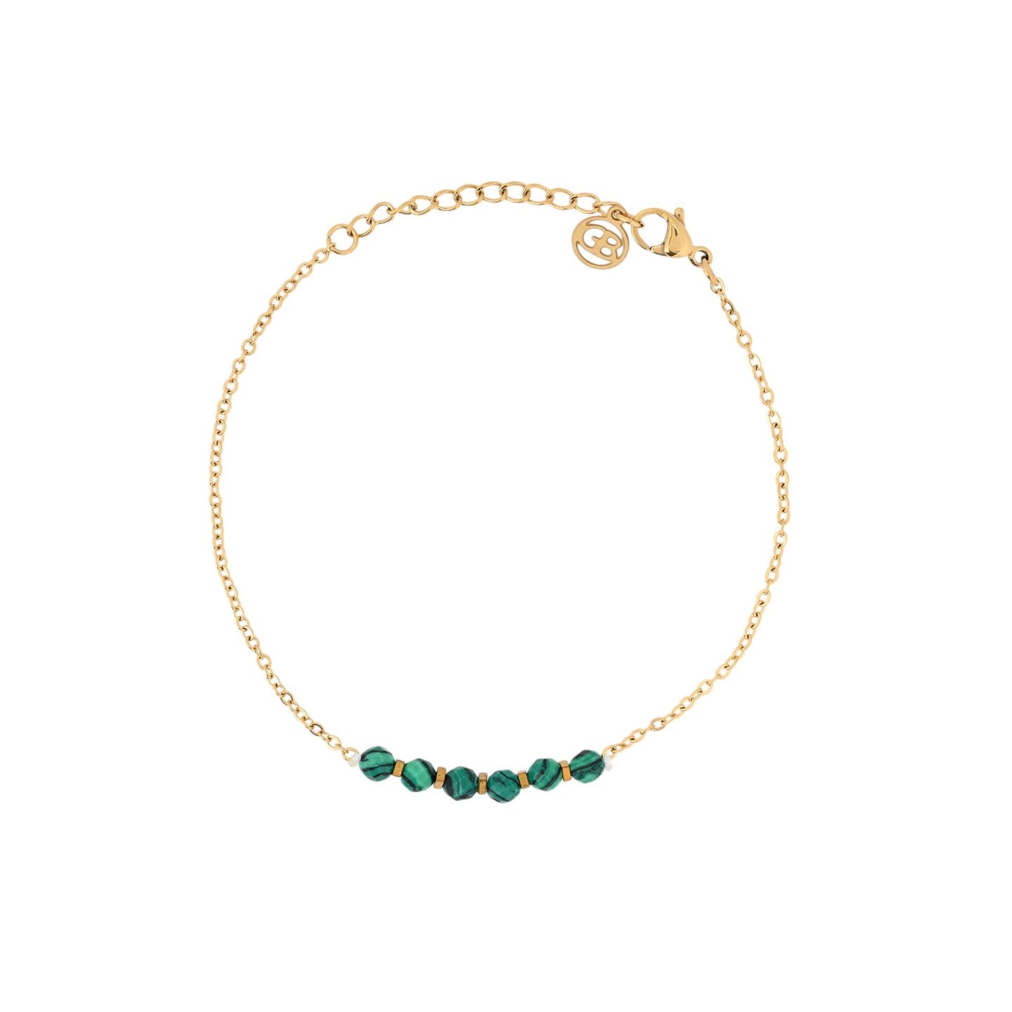 Ensemble bracelet Alba en acier verts