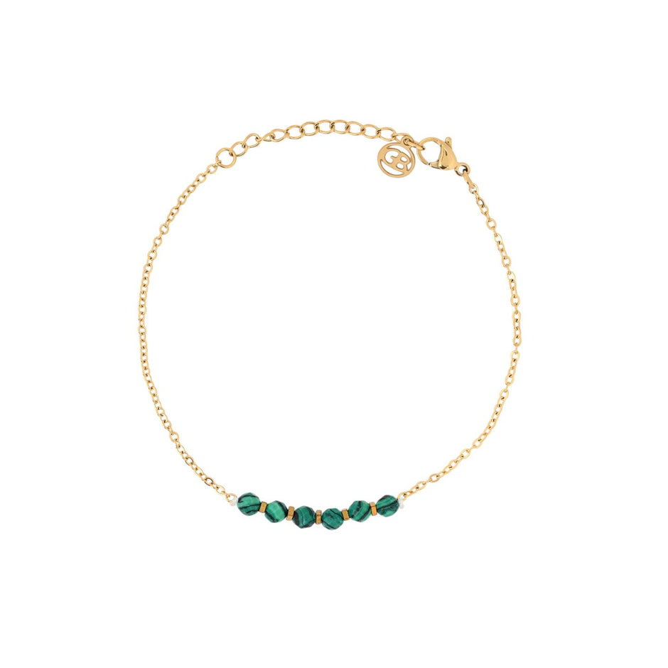 Ensemble bracelet Alba en acier verts