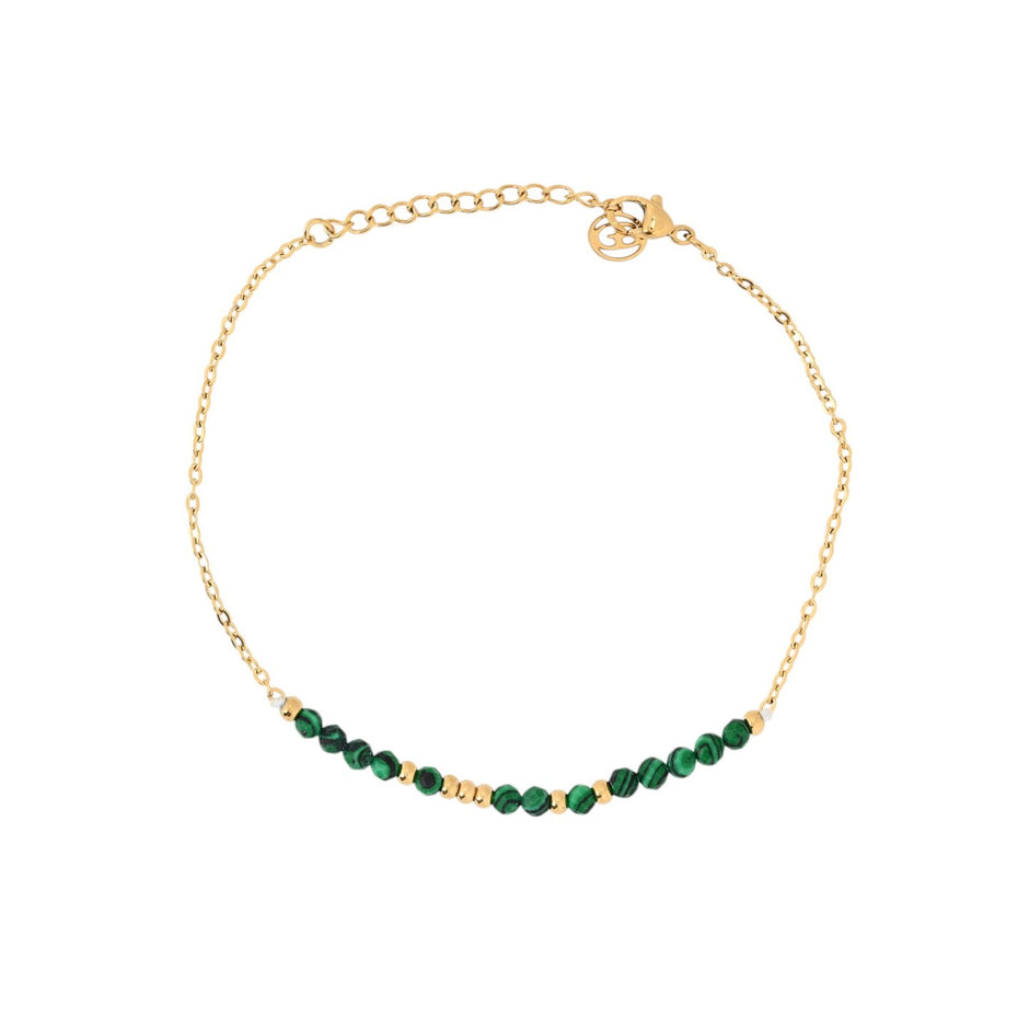 Ensemble bracelet Alba en acier verts