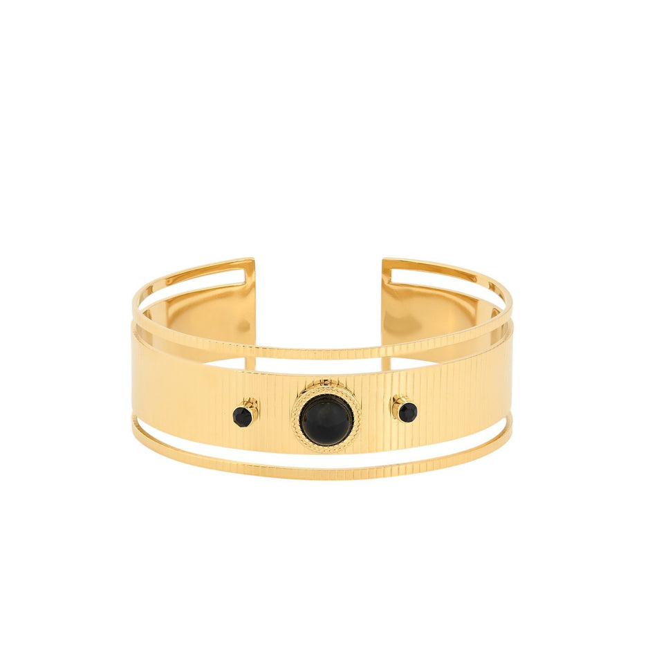 Bracelet Esmée rigide acier large