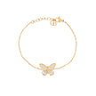 Bracelet Alba en acier ovale papillon