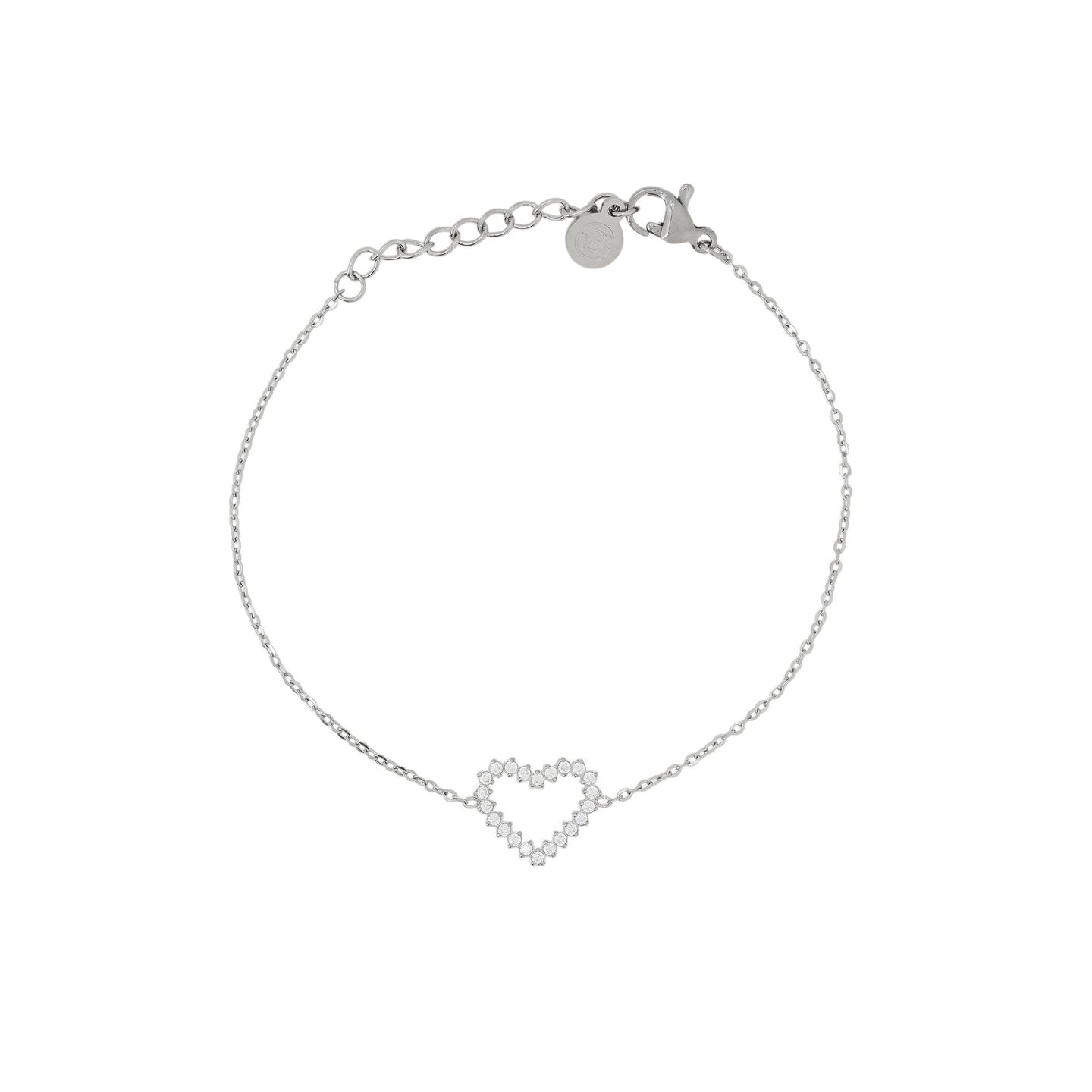 Bracelet Alba cœur et zircons