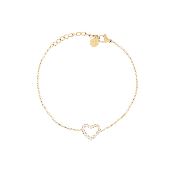 Bracelet Alba cœur et zircons
