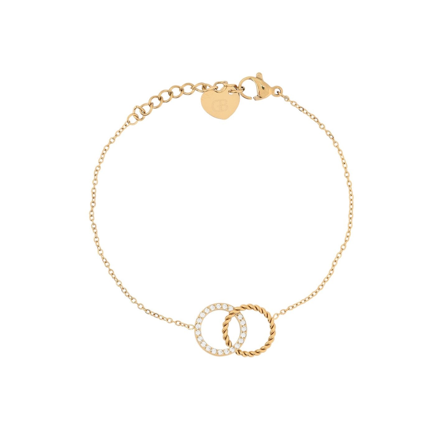 Bracelet Alba acier cercles entrelacés