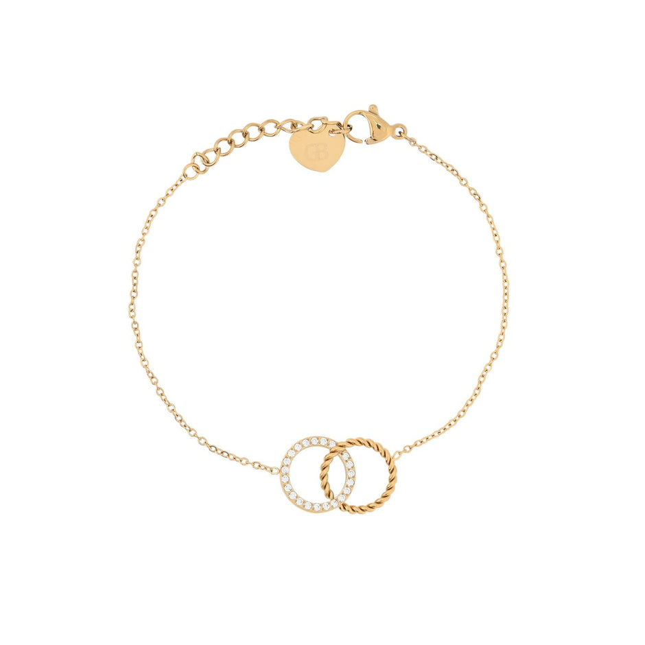 Bracelet Alba acier cercles entrelacés