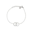 Bracelet Alba acier cercles entrelacés