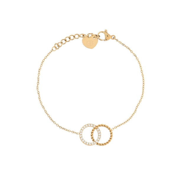 Bracelet Alba acier cercles entrelacés