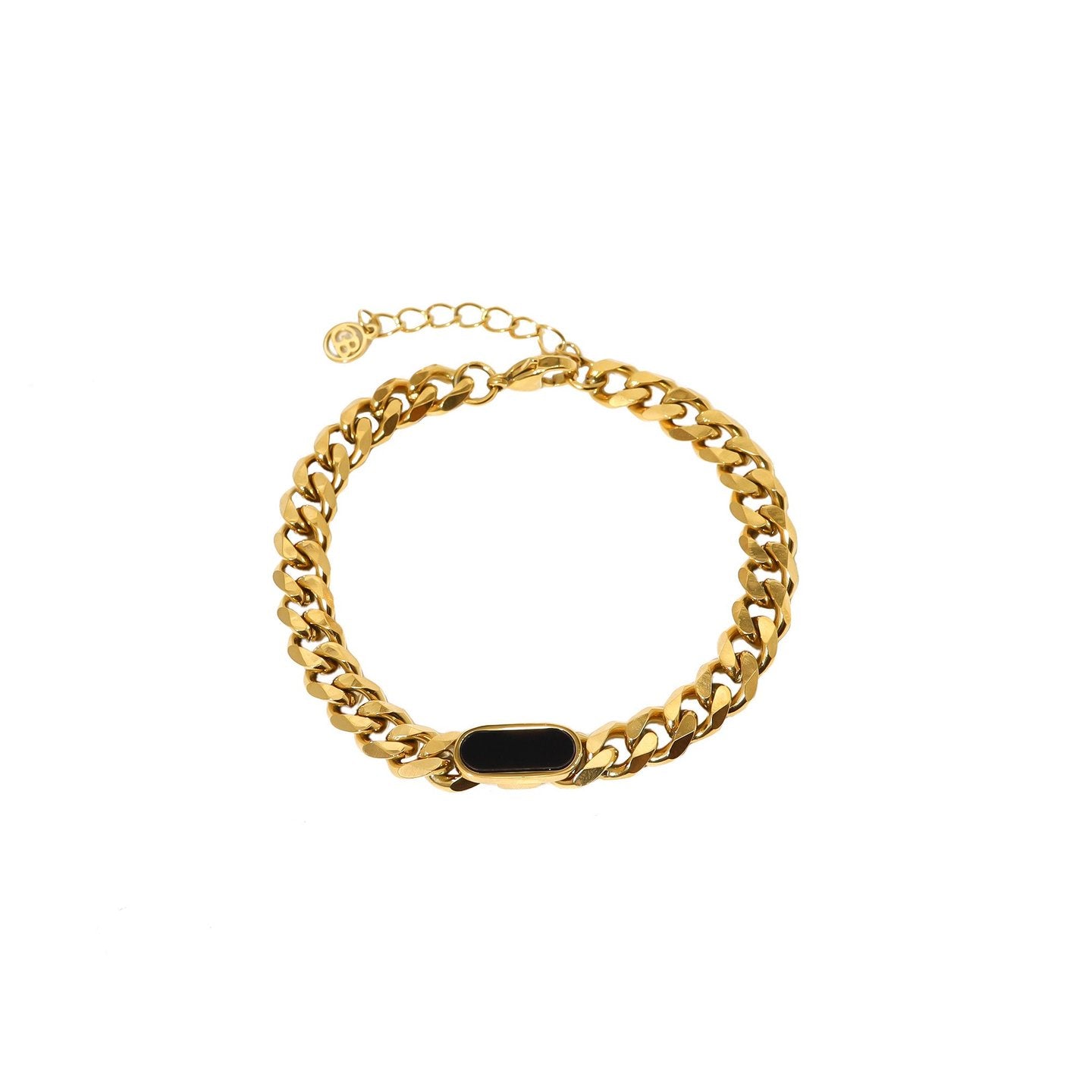 Bracelet Esmée en acier liens rectangulaire