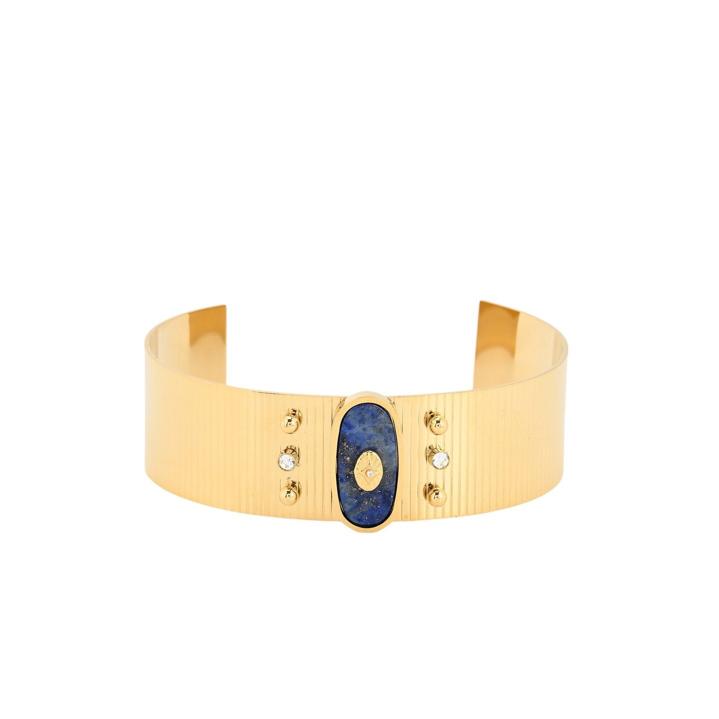 Bracelet Esmée rigide acier avec texture oeil