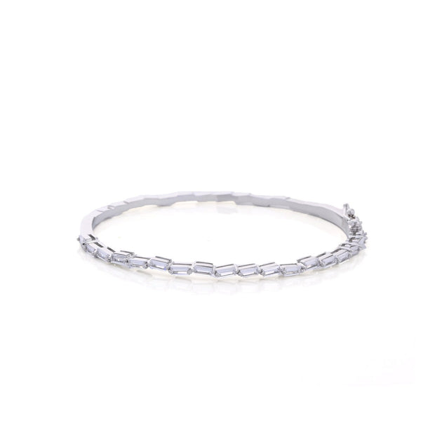 Bracelet rigide semi précieuse irrégulière Luna