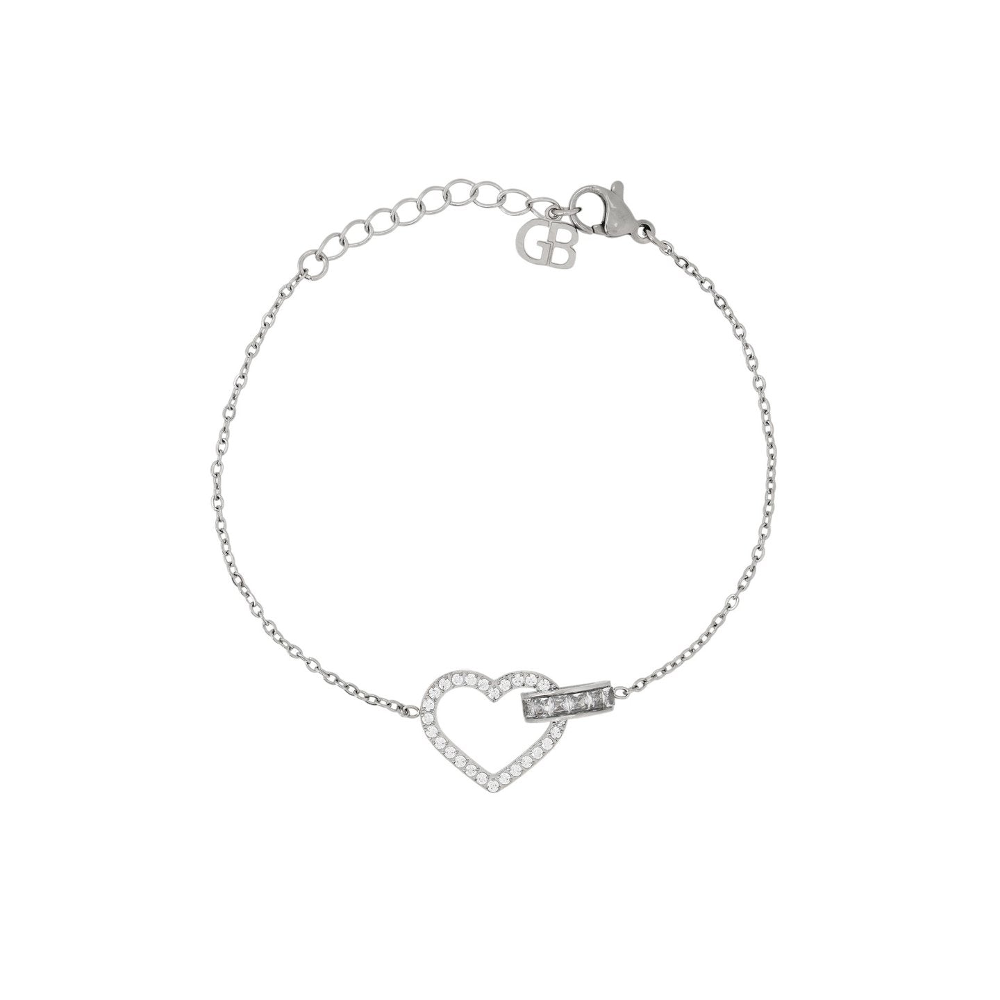 Bracelet Alba cœur avec zirconia