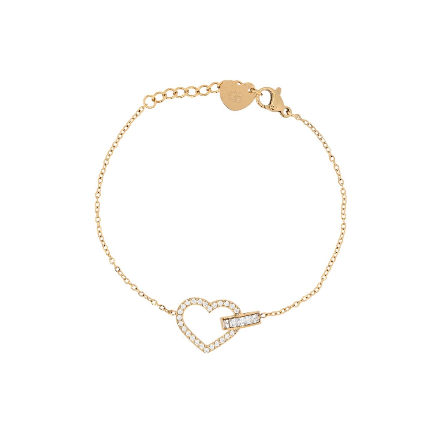 Bracelet Alba cœur avec zirconia