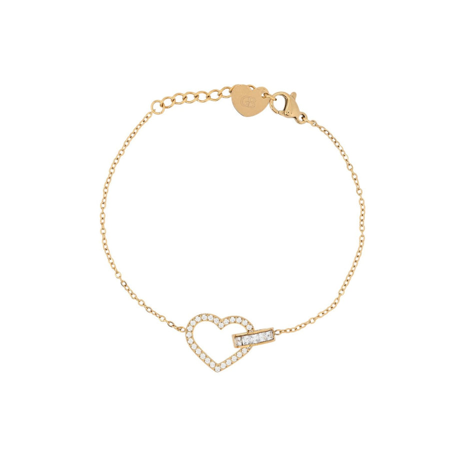 Bracelet Alba cœur avec zirconia