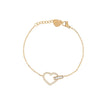 Bracelet Alba cœur avec zirconia