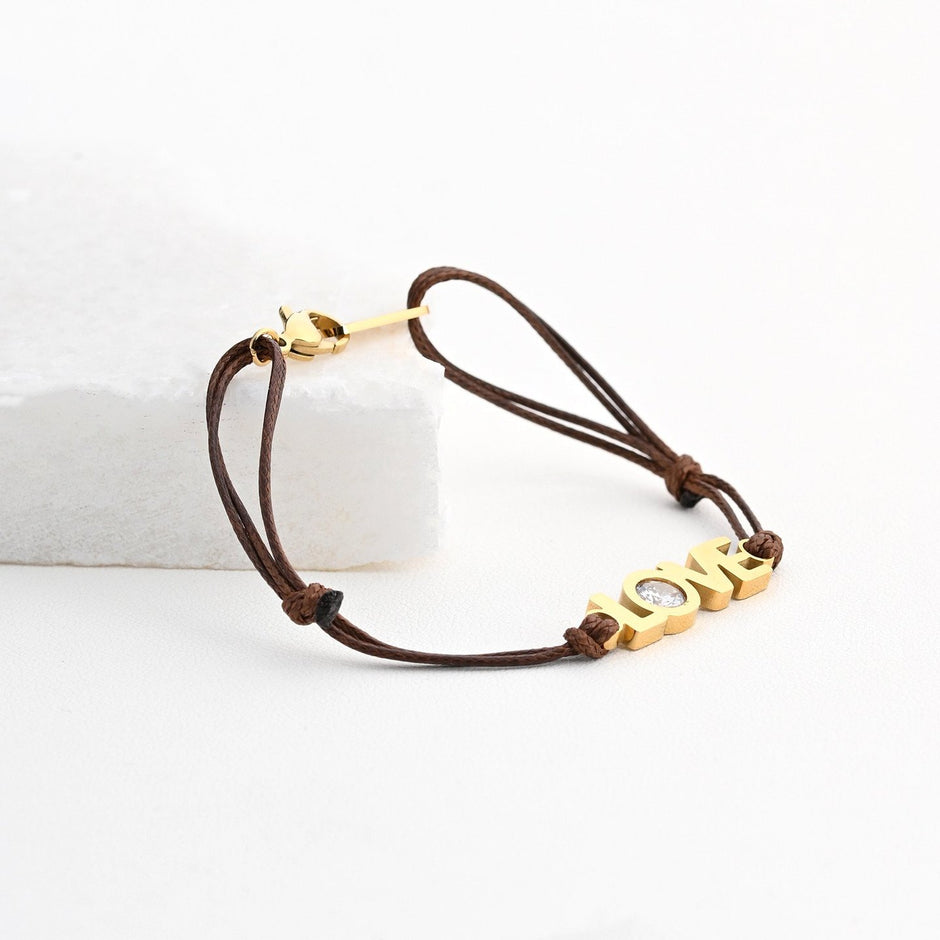 Bracelet Alba élastique en acier love