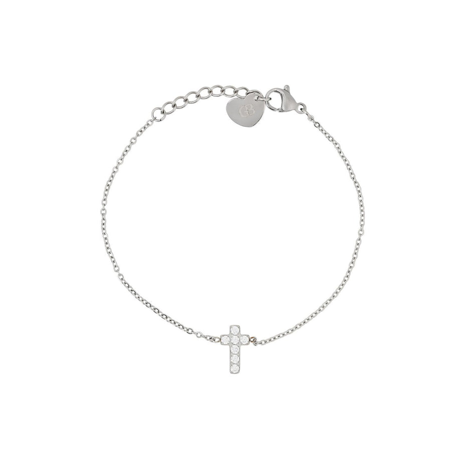 Bracelet Alba croix et zirconias