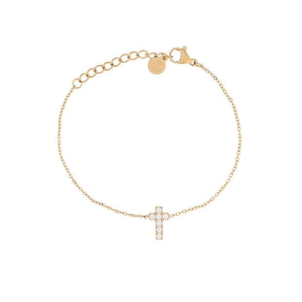 Bracelet Alba croix et zirconias