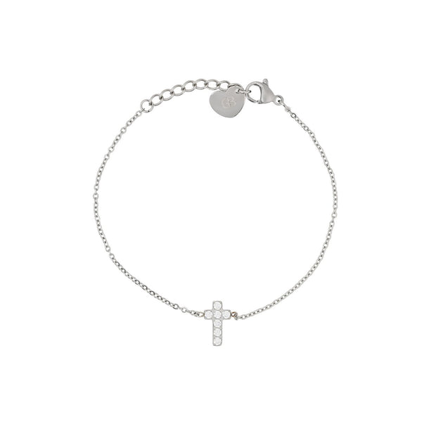 Bracelet Alba croix et zirconias