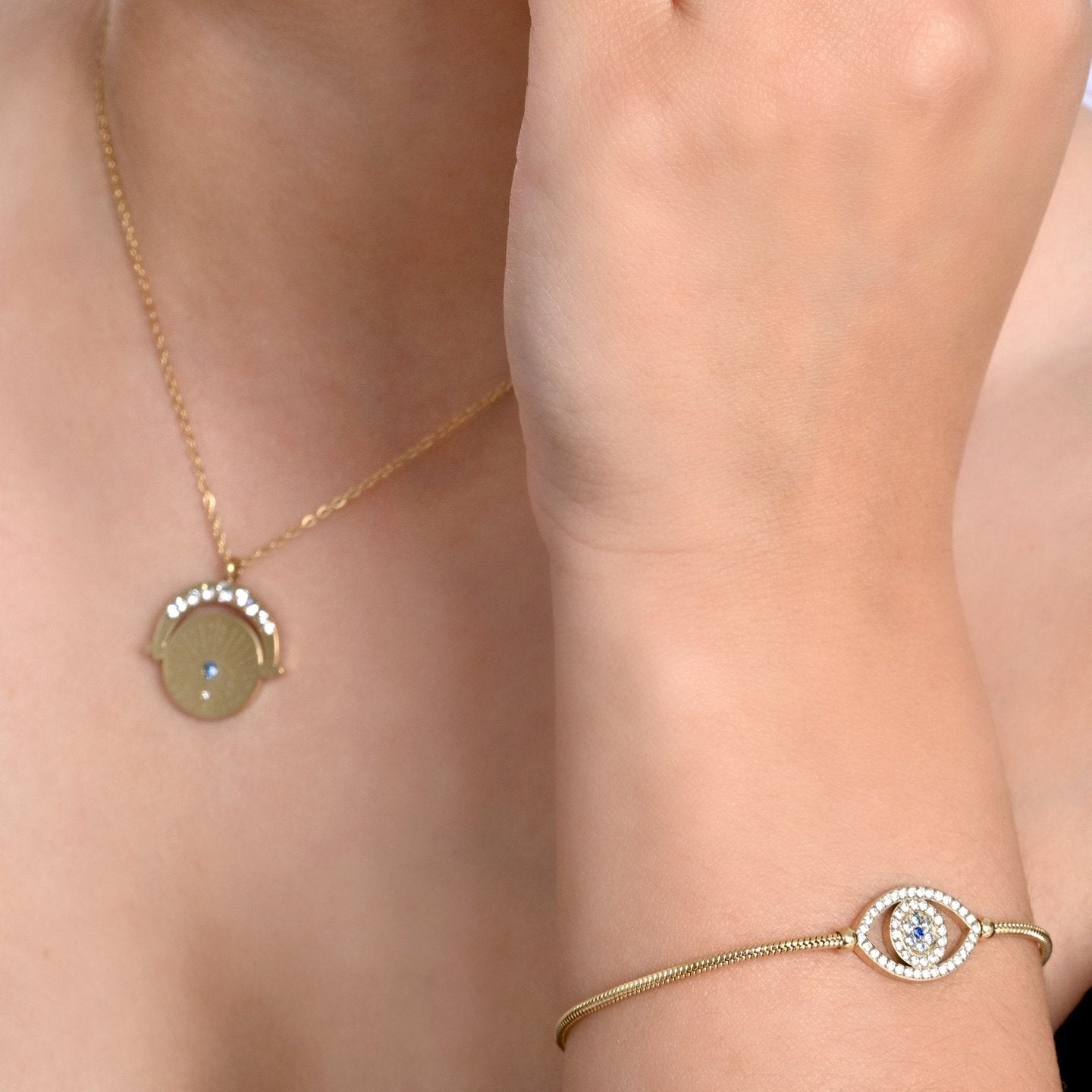 Bracelet Alba en acier et zircones