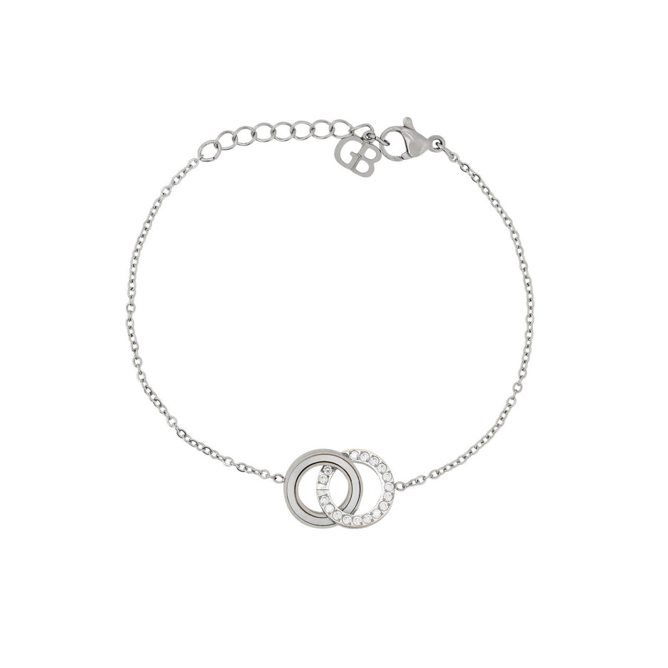 Bracelet Alba en acier cercle entrelacé