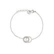 Bracelet Alba en acier cercle entrelacé